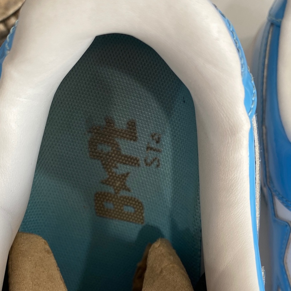 A Bathing Ape BAPE Bapesta Blue Bath Mat Size 9.5 DISCONTINUED COLOR!! 🔵 - Picture 9 of 12